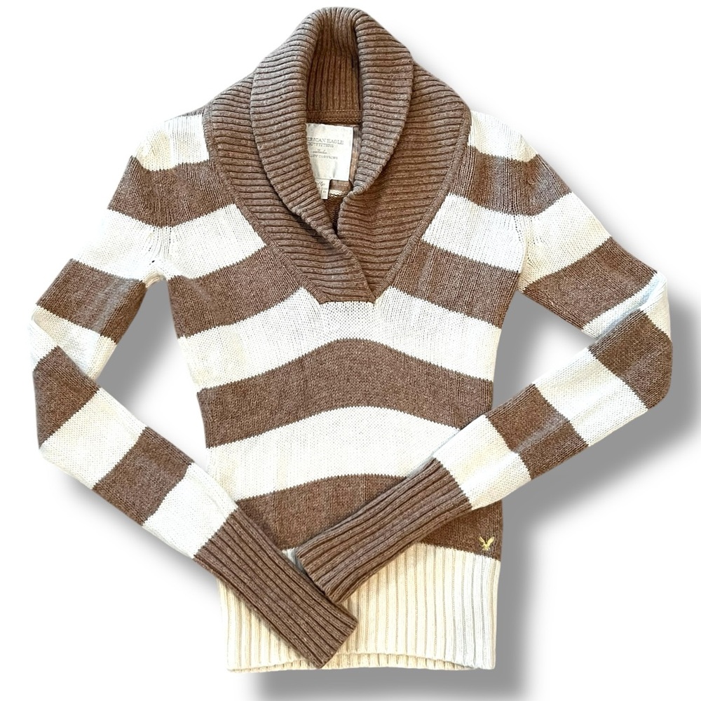 American Eagle Women’s LSweater Y2K Knit Hooded Preppy Bella Swan Elena Gilbert
